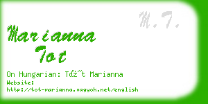 marianna tot business card